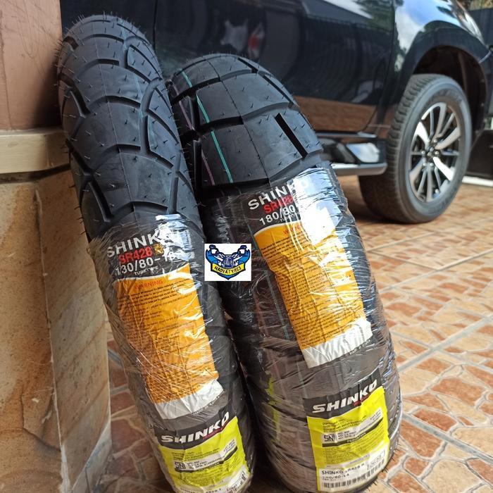 Ban motor hyosung yamaha TW. Shinko SR428 130/80-18 180/80-14