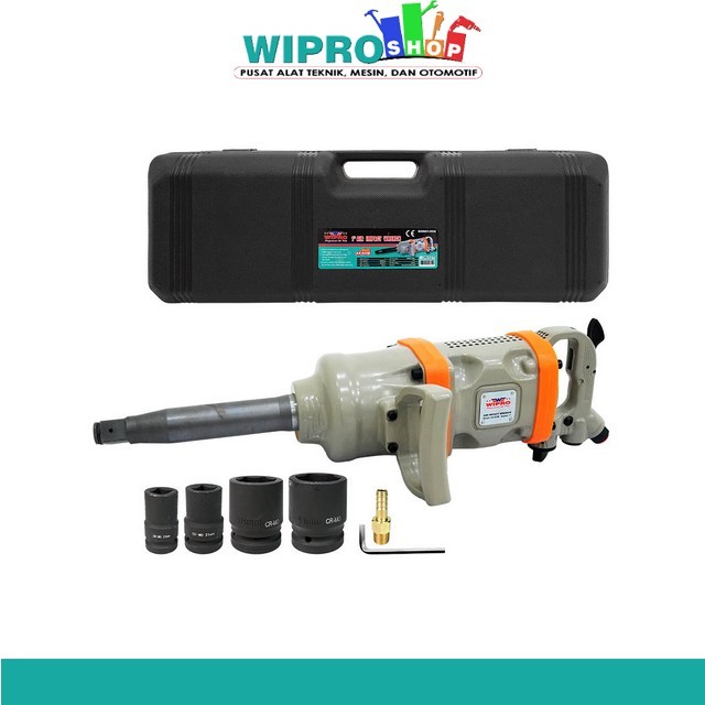 Wipro Air Impact Wrench AS-925B (1") + 4 pcs Impact Sock