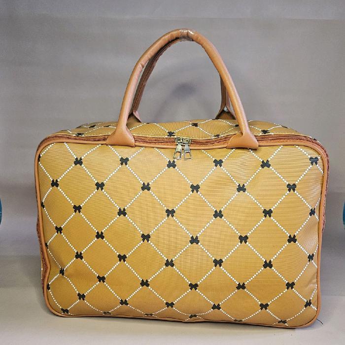 tas travel Wanita motif pita tas koper jinjing tas mudik