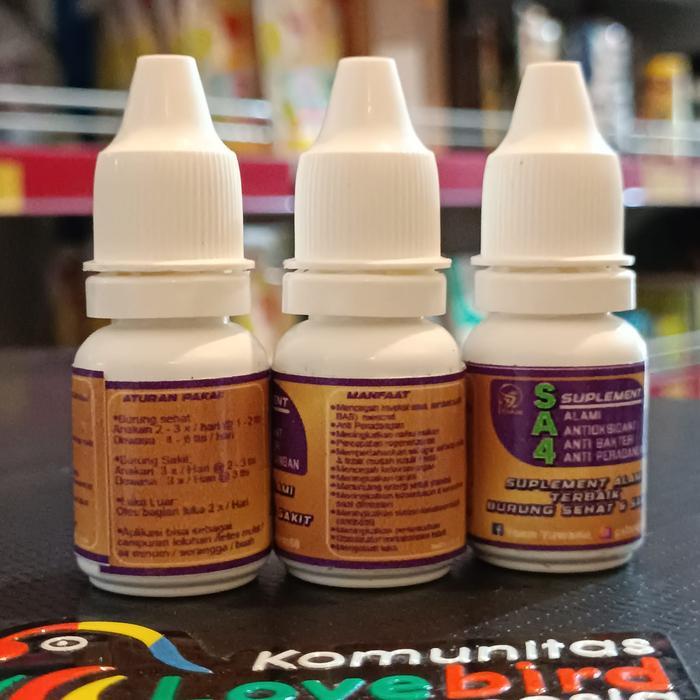 Vitamin Sa4 Suplemen Anti Bakteri Peradangan Burung Mura Kacer C Ijo Alami Antioksidant Anti Banteri