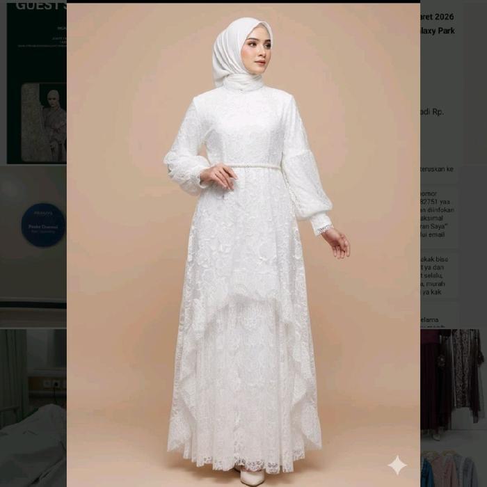 gamis bini orang baju lebaran gamis viral bahan santily