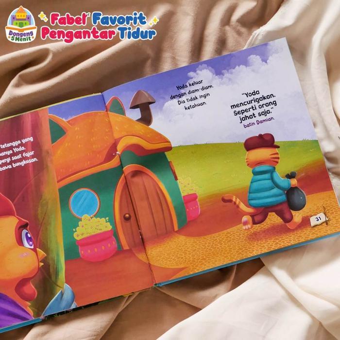 HARDCOVER Fabel Favorit Pengantar Tidur Buku Cerita Dongeng Bergambar