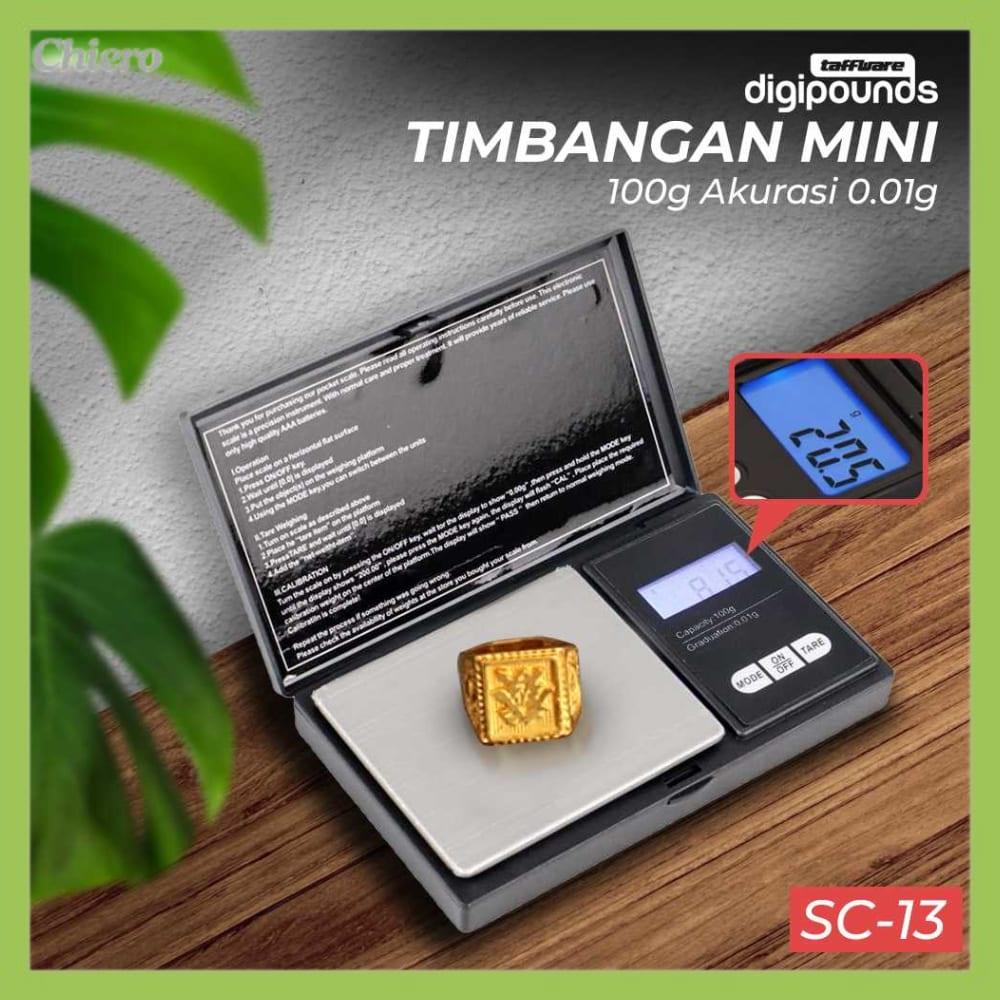 Taffware Timbangan Emas Mini Digital Multifungsi 0.01G - Sc-13 / Vsw0083