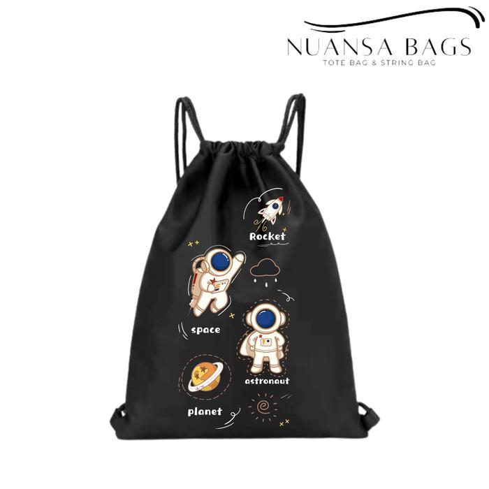 COD TAS SERUT/STRING BAG WATERPROOF MOTIF ASTRONOT AESTHETIC LUCU