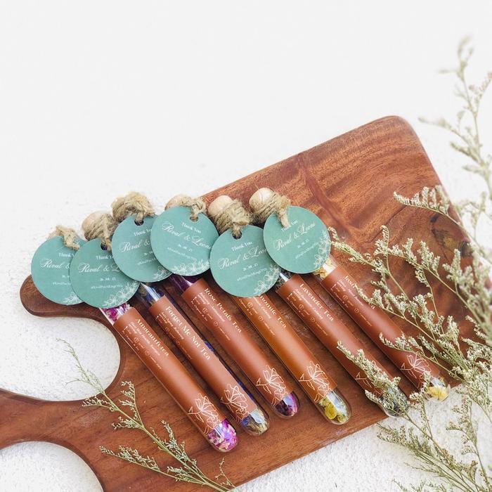 "New" Tea in Tube /Teh Floral kemasan Tube Kaca (Souvenir Cantik,Souvenir Teh,Tea,Tisane)