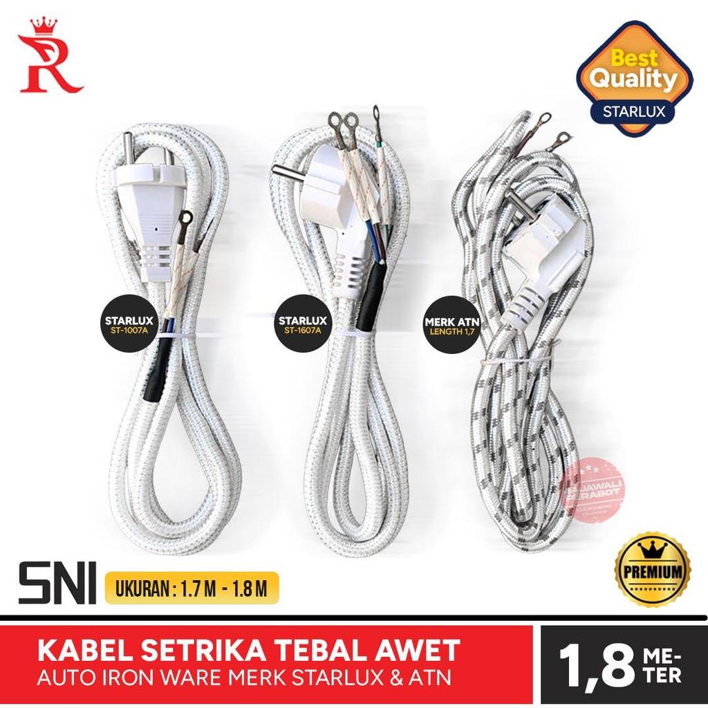 Kabel Setrika Kabel Gosokan Arde ATN 1.7 m