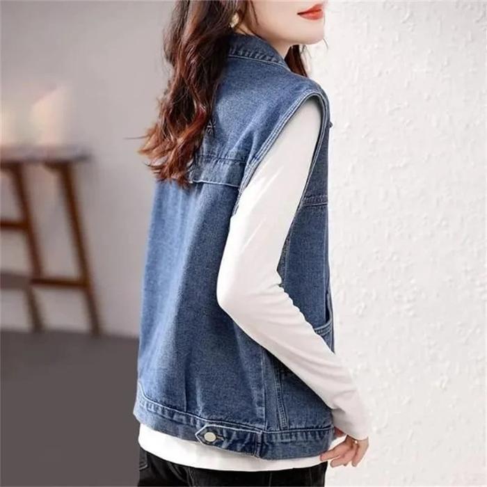cnm 982-ROMPI JEANS WANITA/ROMPI WANITA/BLAZER JEANS WANITA Atasan Panjang