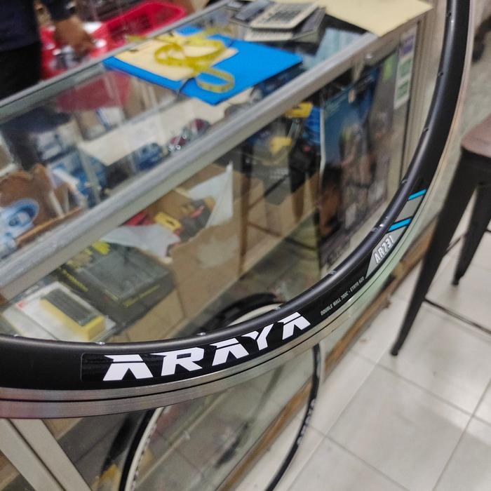 Velg Rims 700c fixie Roadbike 32 hole black cnc - Araya AR 731