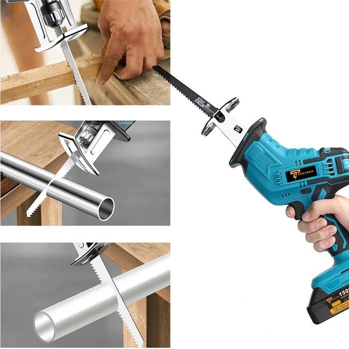 Gergaji Saw Cordless / Gergaji Mesin / Mini Chainsaw 198V / Cordless