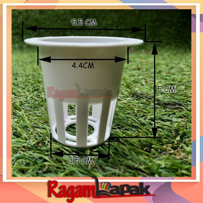 Netpot Putih 5cm/ Netpot 5cm Putih/Netpot Hidroponik 5cm Putih