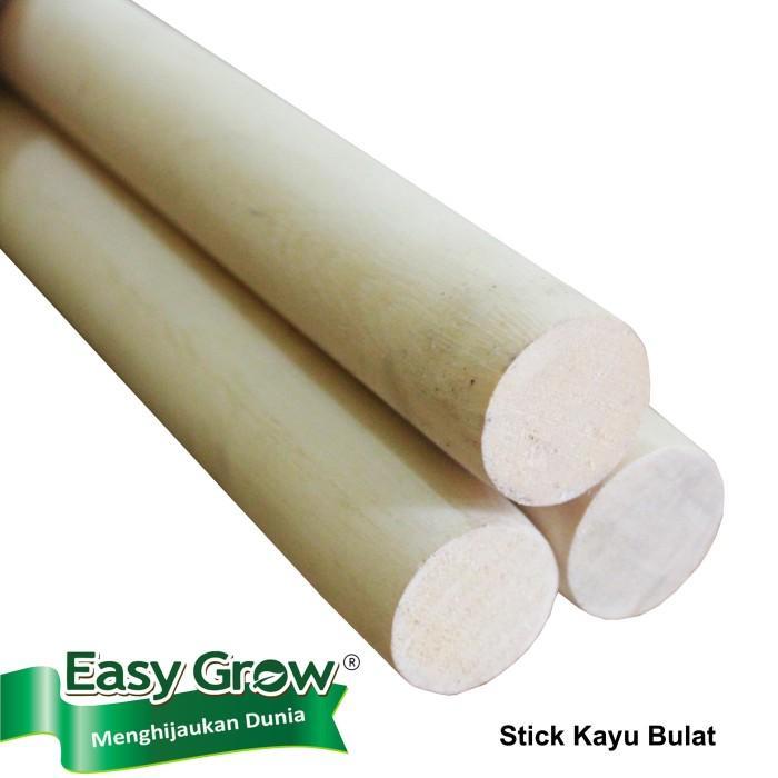 Stick Kayu Bulat dia 2.5 cm x panjang 100 cm untuk Hedge Bag Easy Grow