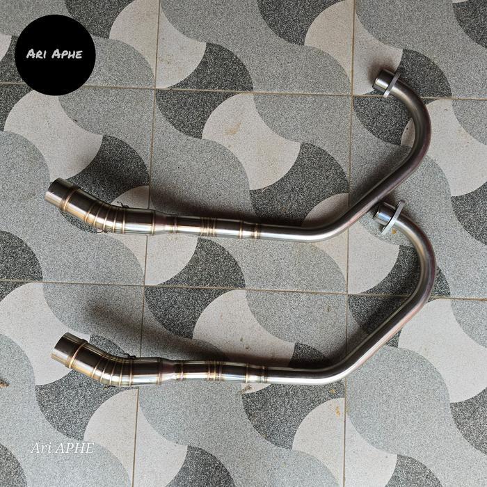 Header Pipa Leher Knalpot R9 Original Tiger Revo Kondisi Baru