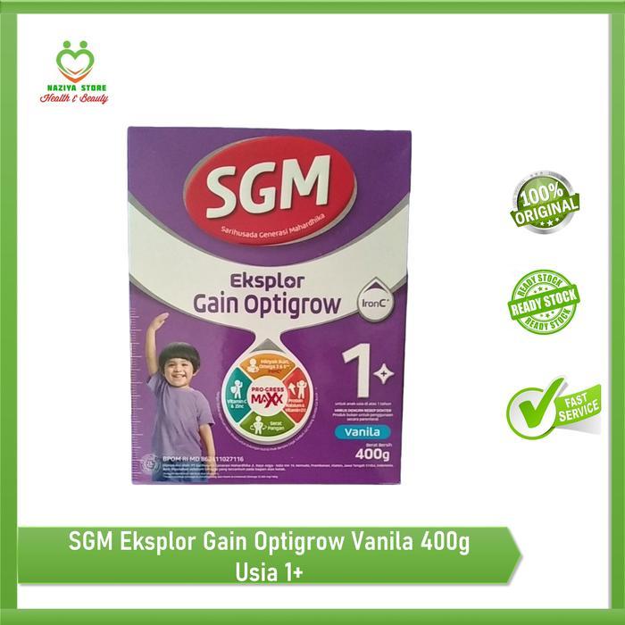 Terbaik Best Quality 100% Original Sgm Eksplor Gain Optigrow Vanila 1+ 400Gr