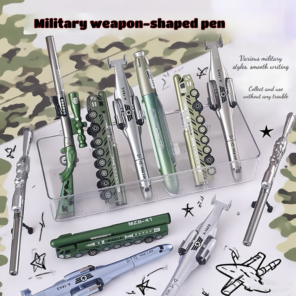 Creative Simulation Arms Design Black Writing Pen 98K Sniper Neutral Pens Student PUBG Light Gun Pen