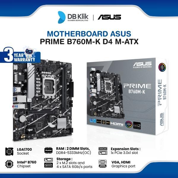 Motherboard ASUS PRIME B760M-K D4 m-ATX LGA1700 HDMI VGA - B760M K