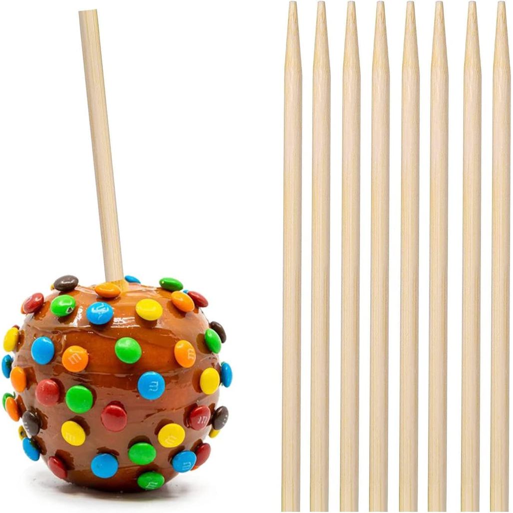 150 Buah 5.5 Inci Stik Tusuk Sate Bambu Tebal Kokoh untuk Membuat Permen  Lollipop Panggangan Semi T