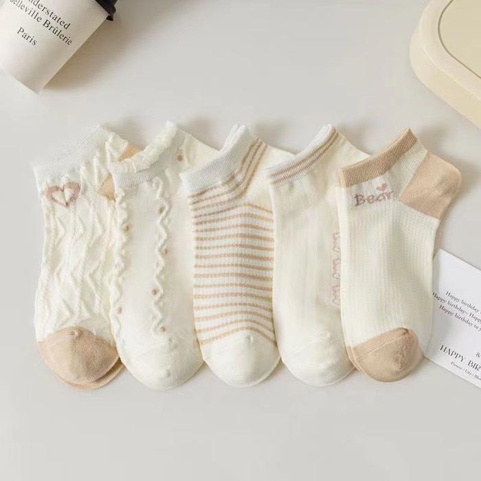 GU Kaos Kaki Pendek Import Murah Motif Polos Dibawah Mata Kaki KK-10