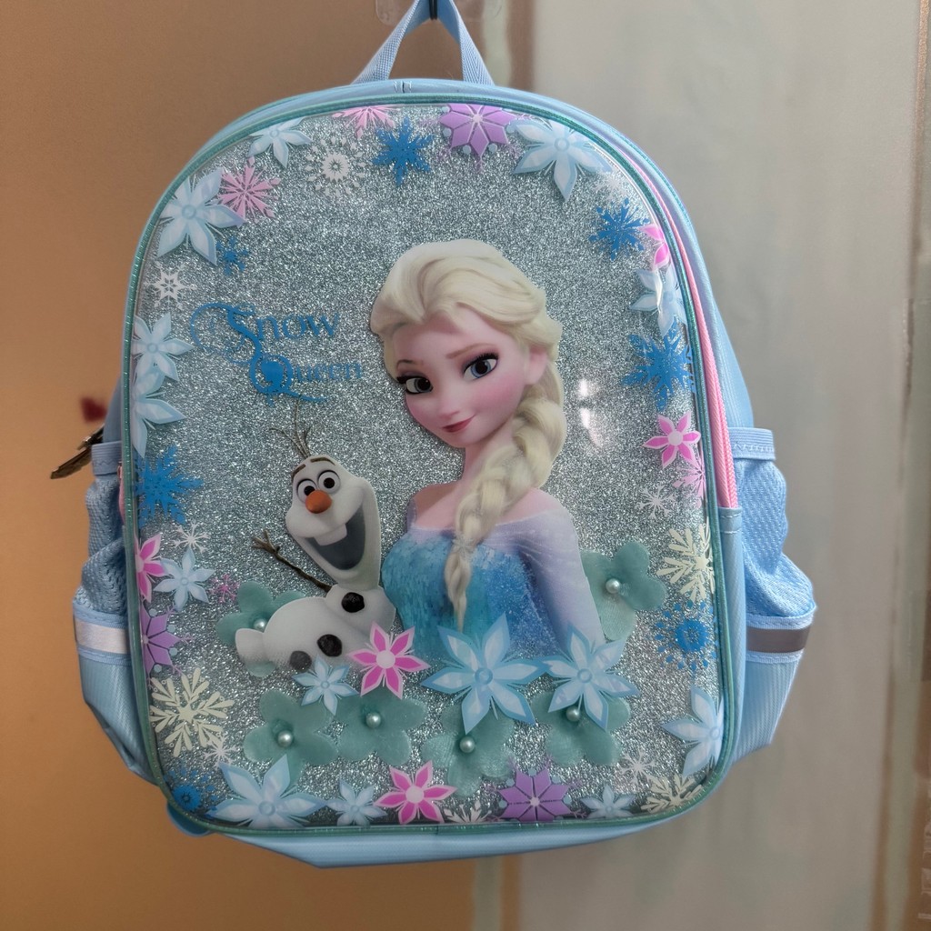Disney girls Cartoon Backpack frozen 2 school bag Girls Princess Backpack Primary Schoolbag