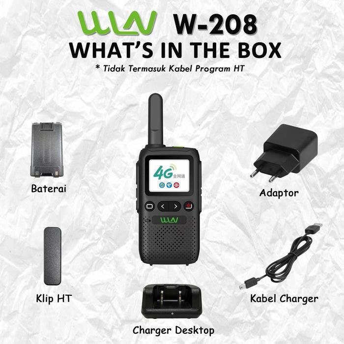 Ht Winlan Wln W-208 / Ht Poc Sim Card / Ht Gsm 4G + Charger Desktop