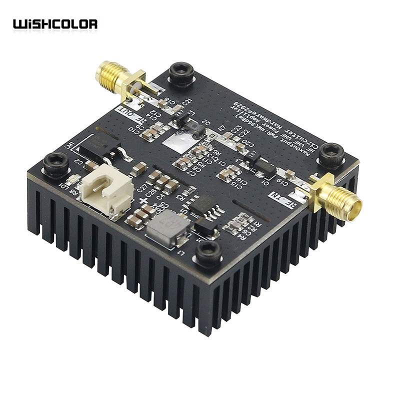 Wishcolor 4W 36Dbm 0.5~800Mhz Vhf Uhf Rf Power Amplifier Sbb5089 Microwave Power Amplifier 36Dbm Dc