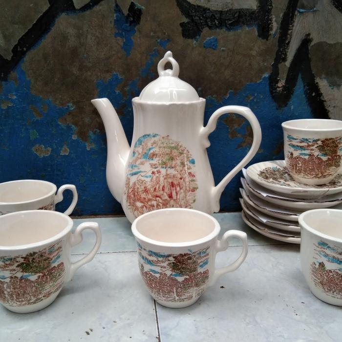 CANGKIR SET/ GELAS SET/TEKO SET NAKATO POLOS.GRATIS BUBLE WRAP