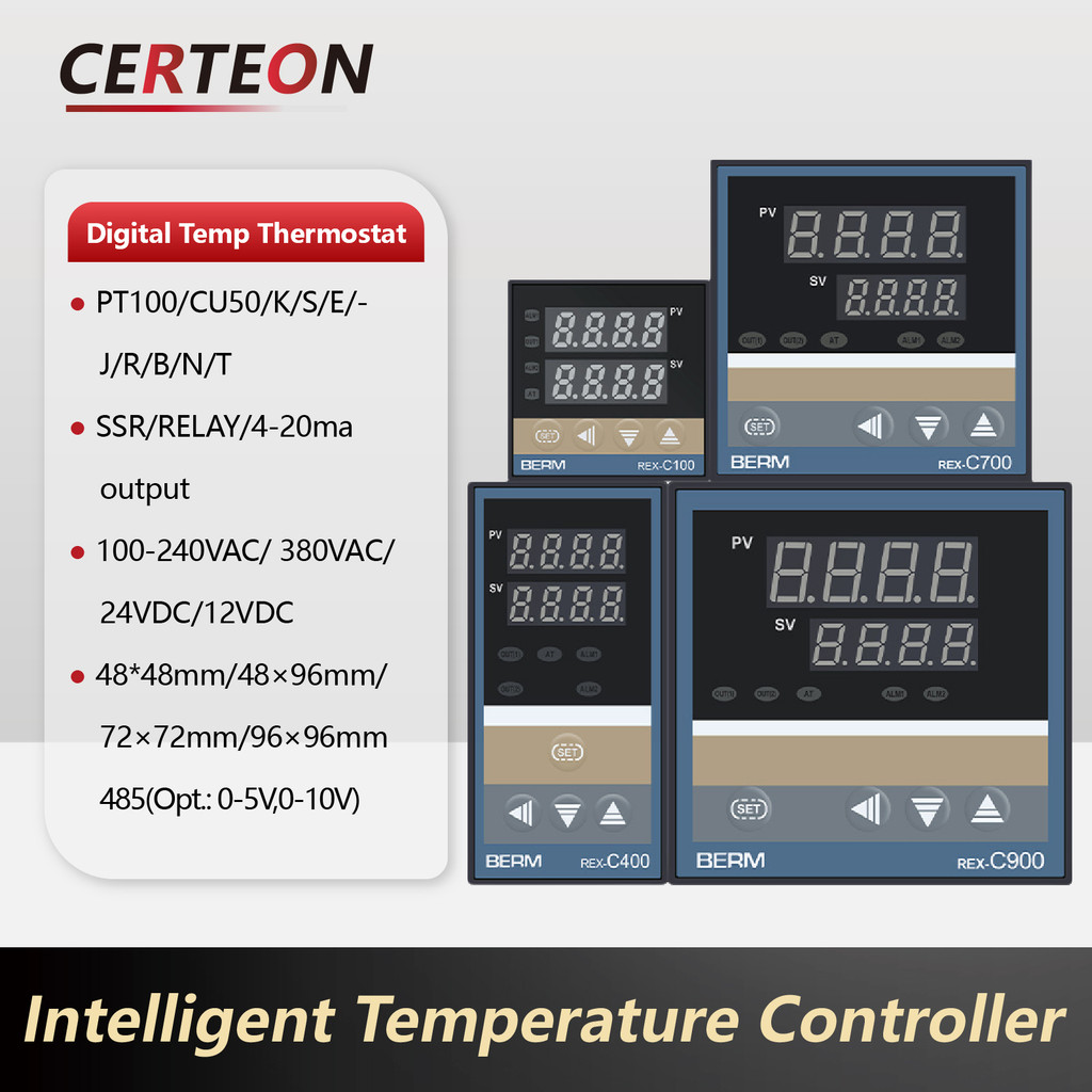 REX-C100/REX-C400/REX-C700/REX-C900 Intelligent PID Temperature Controllers Universal Input