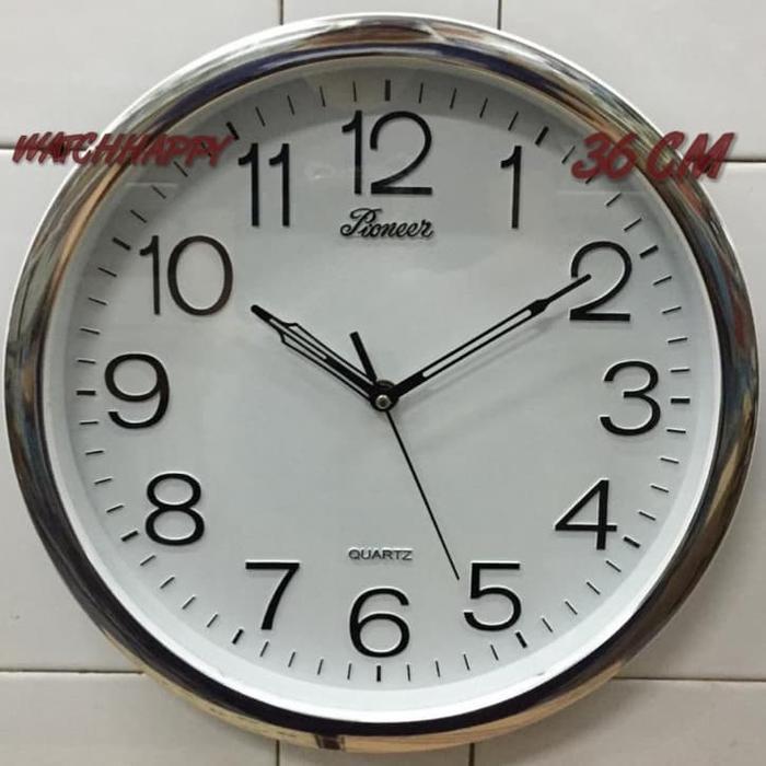 Jam Dinding Untuk Kantor Pioneer 36 Cm Sakana Seiko Awet Original Laku