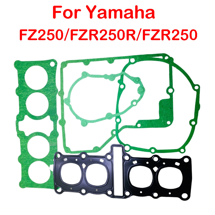 Motorcycle Head Cylinder Gaskets Kit Motor Engine Accessories Parts For Yamaha Fzr250 Fzr250R