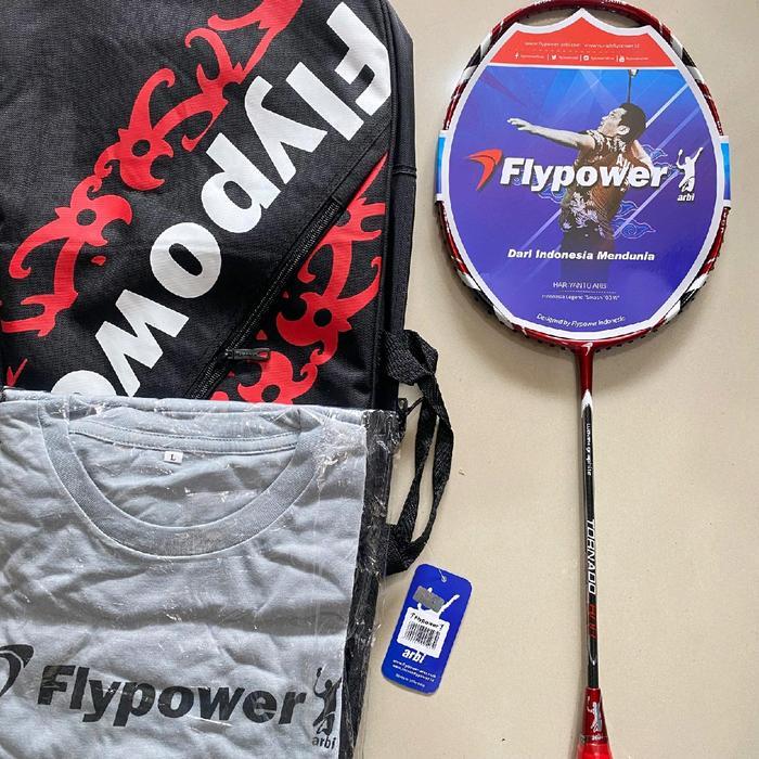 Raket Badminton Flypower Tornado 800 Original Bonus Kaos Dan Tas Pasti Ori