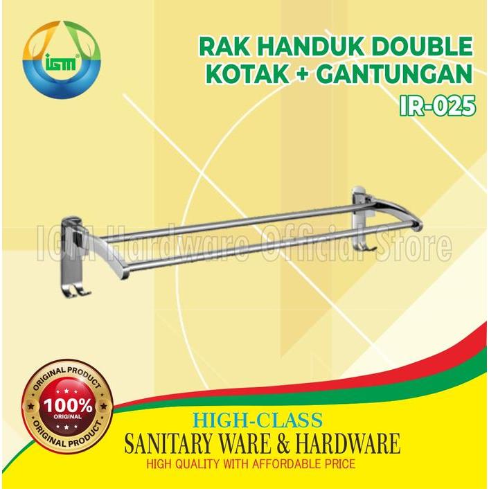 RAK HANDUK DOUBLE KOTAK + GANTUNGAN IGM IR-025