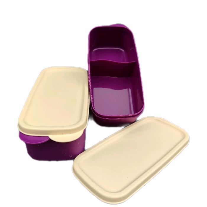 Paket 1-3 Pcs Lunch Box Suzuka 2 Sekat Clio Plastik-Tempat Makan-Kotak Bekel Saouvenir Ulang Tahun