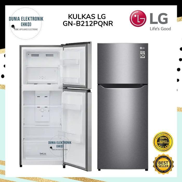 LEMARI ES LG GN-B212PQNR LEMARI ES 2 PINTU LG Kulkas 2 Pintu lg gn-b212pqnr 235 Liter / 217 Liter