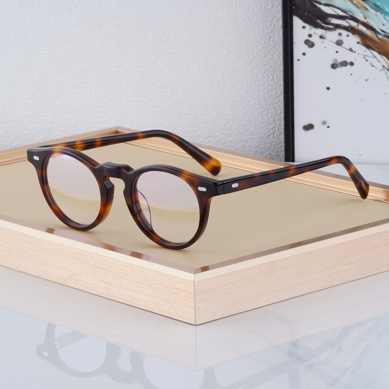 Gregory Peck Glasses Frames For Men Women 45 and 47 Size Quality Handmade Retro Vintage Round