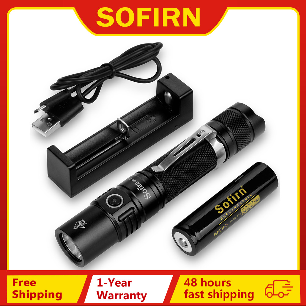 Sofirn Sp31 V2.0 Powerful Tactical Led Flashlight 18650 Xpl Hi 1200Lm Torch Light Lamp With Dual