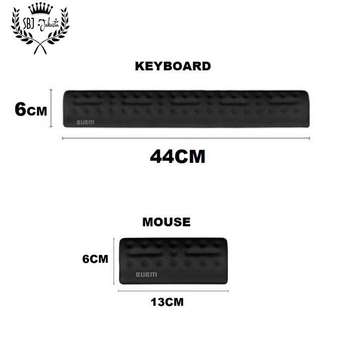 Bubm Wrist Pad Memory Foam Keyboard Mouse Wrist Rest Pad Bubm Premium