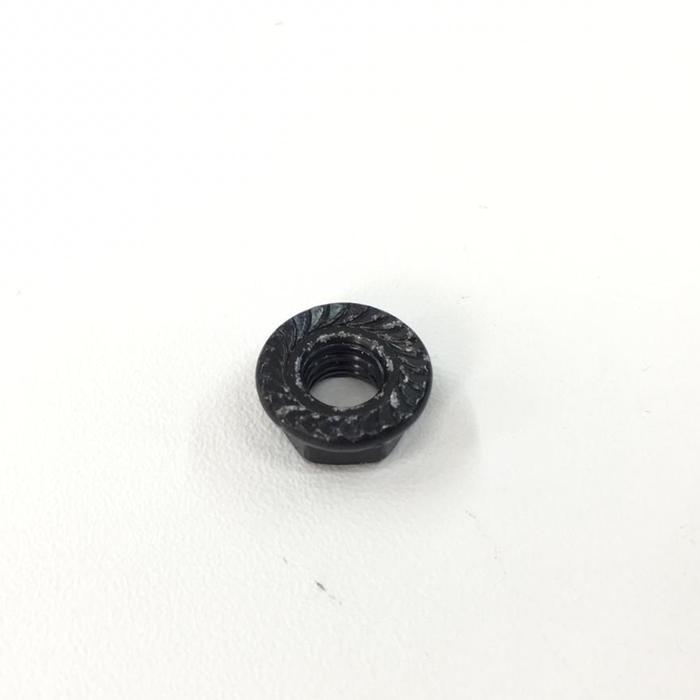 Mur Flange/Topi - Flange Nut m6/6mm kunci 10 Hitam/black zink