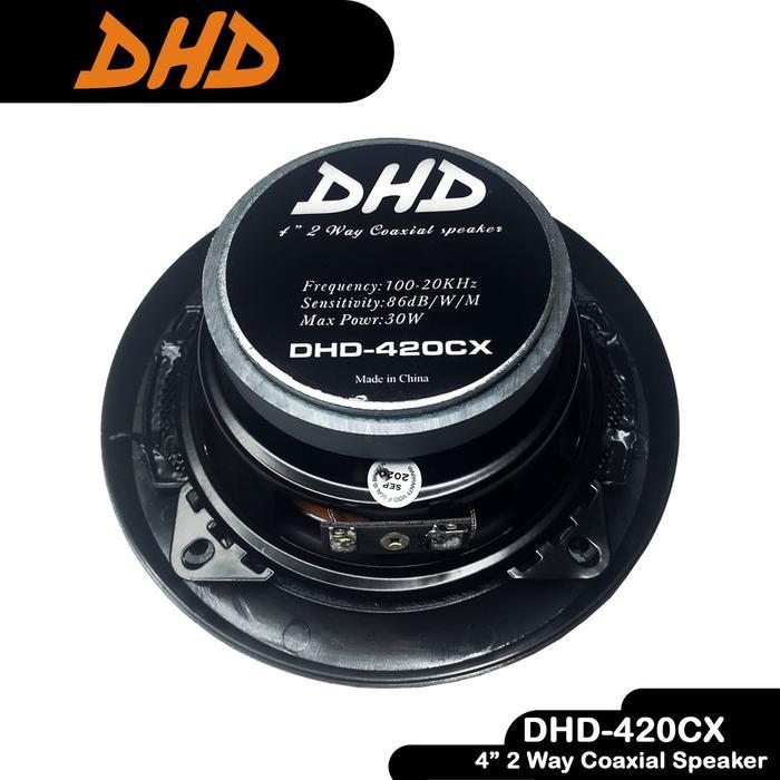 [2Pcs] Speaker Mobil Audio 4 Inch 2 Way Coaxial Speaker Dhd-420Cx Terlaris