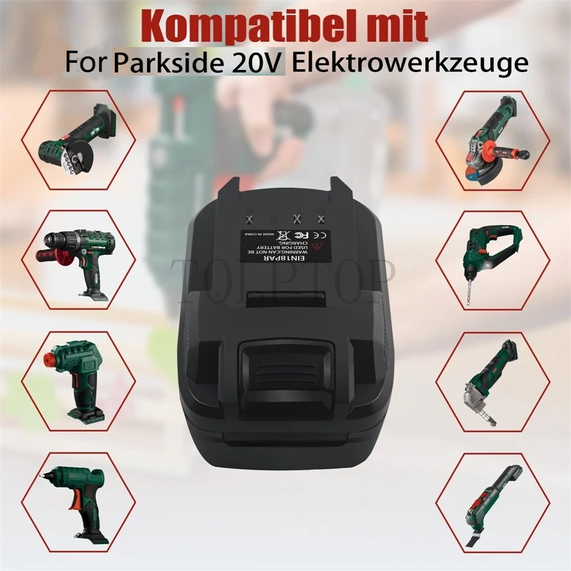 Battery Adapter For Einhell 18V Li-ion Battery Convert to For Parkside 20V Lithium Battery Power