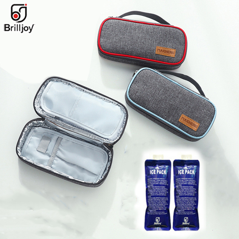 Brilljoy Medical cooler bag Insulin portable refrigerated box Drug insulated bag ice bag