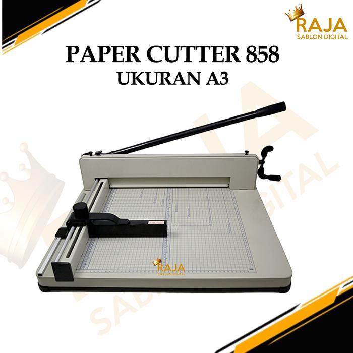 Paper Cutter 858 Alat Pemotong Kertas 1 rim ukuran A3 Mesin Pemotong Kertas A3