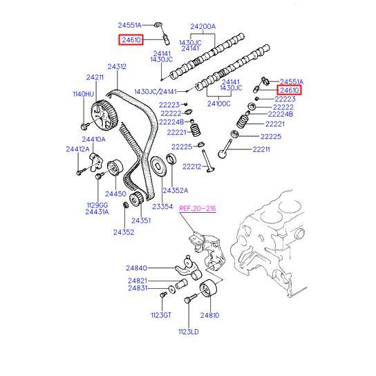 MD377054 ADJUSTER ASSY-ROCKER ARM LASH (HLA) - LANCER, ETERNA, GALANT