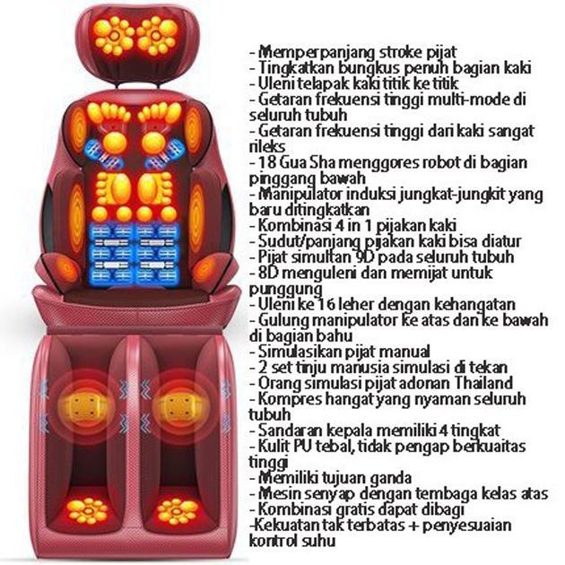 Kursi Pijat Otomatis / Alat Pijat / Pijat Elektrik Pijat punggung / Pijat Kaki Pijat Betis / Kursi P