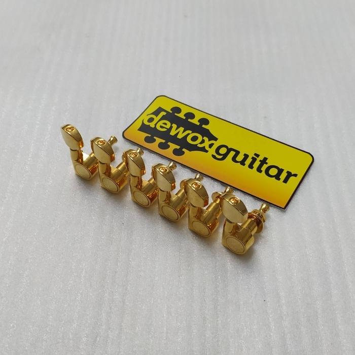 SALE Dryer Gitar Tuner Screwless HC Korea Gold Electric Guitar Part TERMURAH