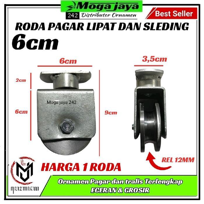 Premium Roda Pintu Sleding Carport Roda Pintu Garasi Dorong Model Putar Original