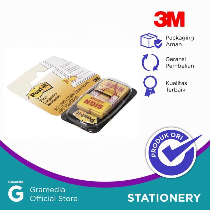 Stok Baru Sign Here Flag 3M Post It Seri 680-9