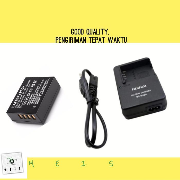 Promo Paket Charger + Baterai Fujifilm Xt1 Xt2 Xt3 Xt100 Xt200 Casan Battery