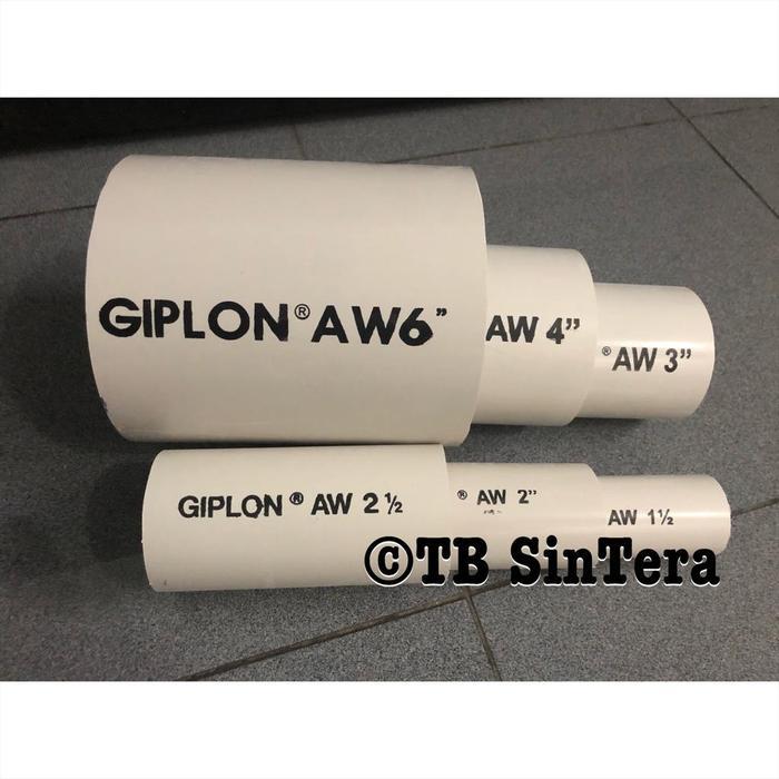 Pipa PVC 2" inch AW Putih Giplon per Batang