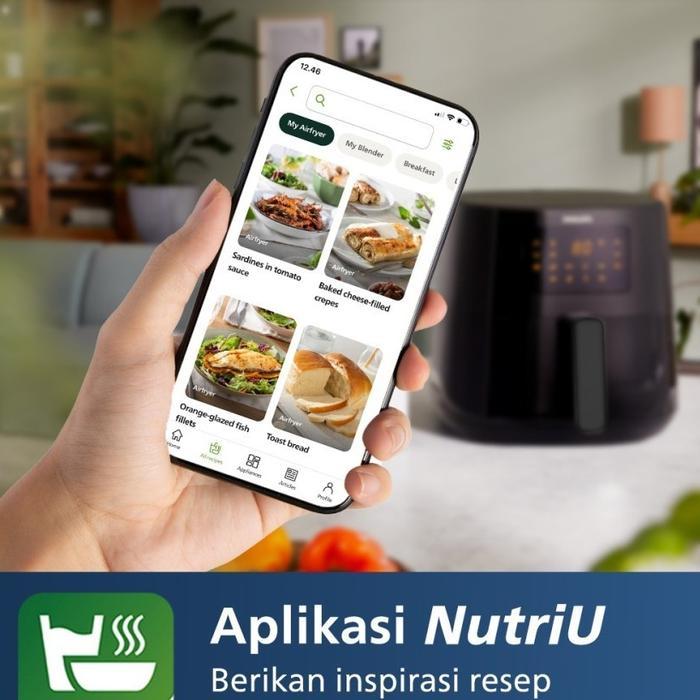 Air Fryer Hd9200/91 Low Watt 4.1L Alat Penggoreng Tanpa Minyak