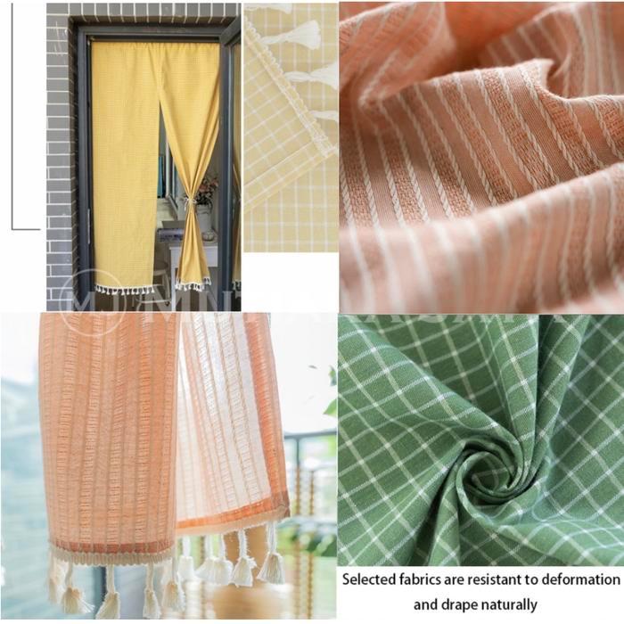 PLATO Tirai Pintu Sekat Pembatas Ruangan Gorden Hordeng Kamar Dapur