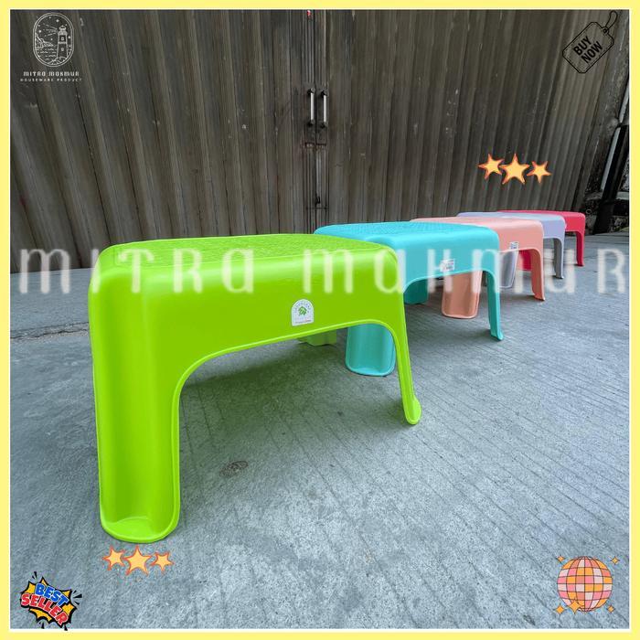 Bangku Jongkok Meja Ngaji Serbaguna, Meja Ngaji Anak 1202 Green Leaf